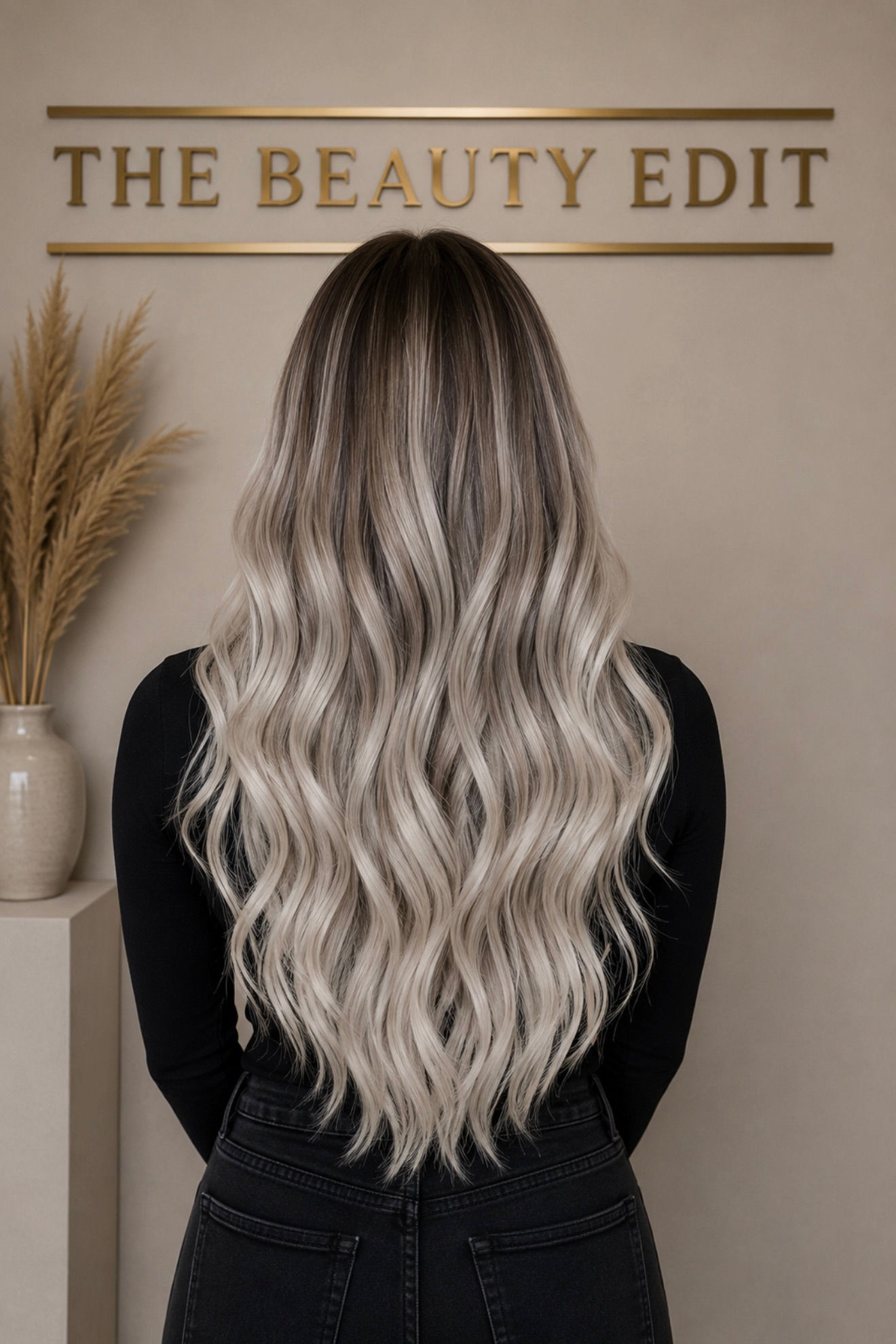 Shadow Pearl #T7/60 (Cool Root, Icy Blonde) - 50g Tape Hair Extensions