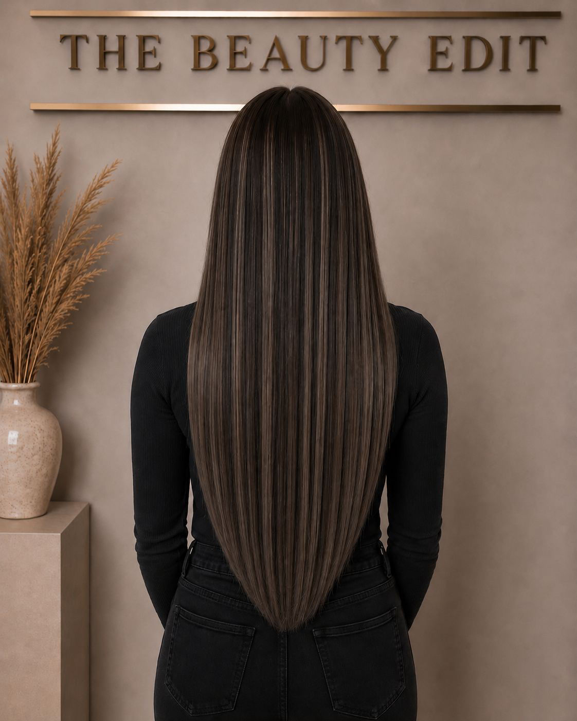 Sienna #P2/18 (Dark Ash Brown Highlight Blend) - 50g Keratin Hair Extensions