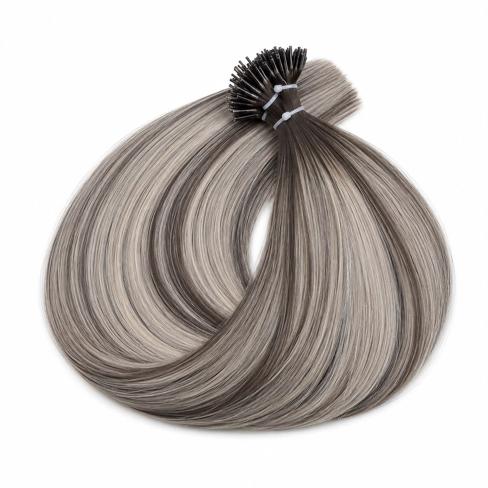 Thumbnail: Frosted Kiss #B2/60A (Smokey Iced Blonde) - 50g Volume Weft Hair Extensions