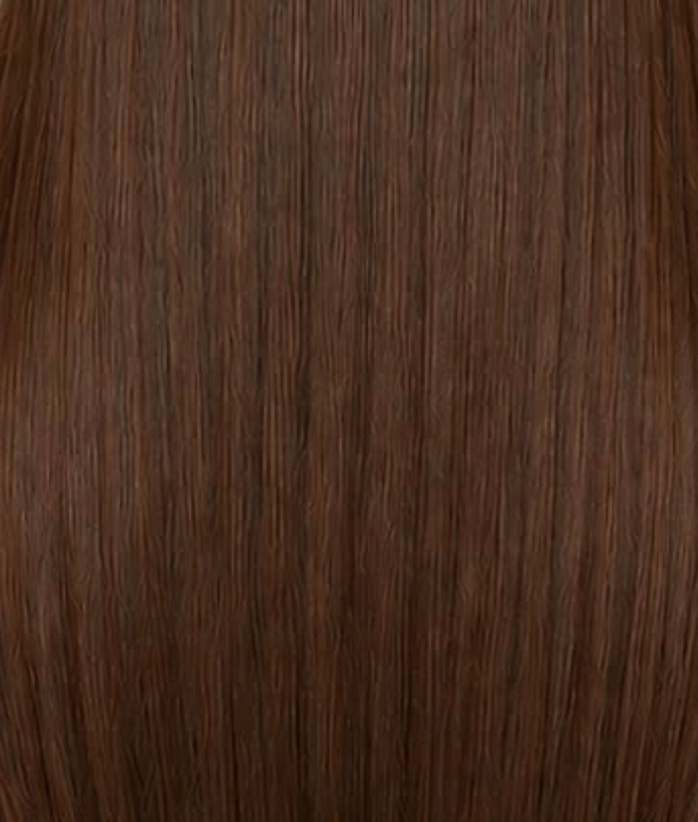 Thumbnail: Hazel #4A (Medium Brown With Subtle Tones) - 100g Machine Weft Hair Extensions