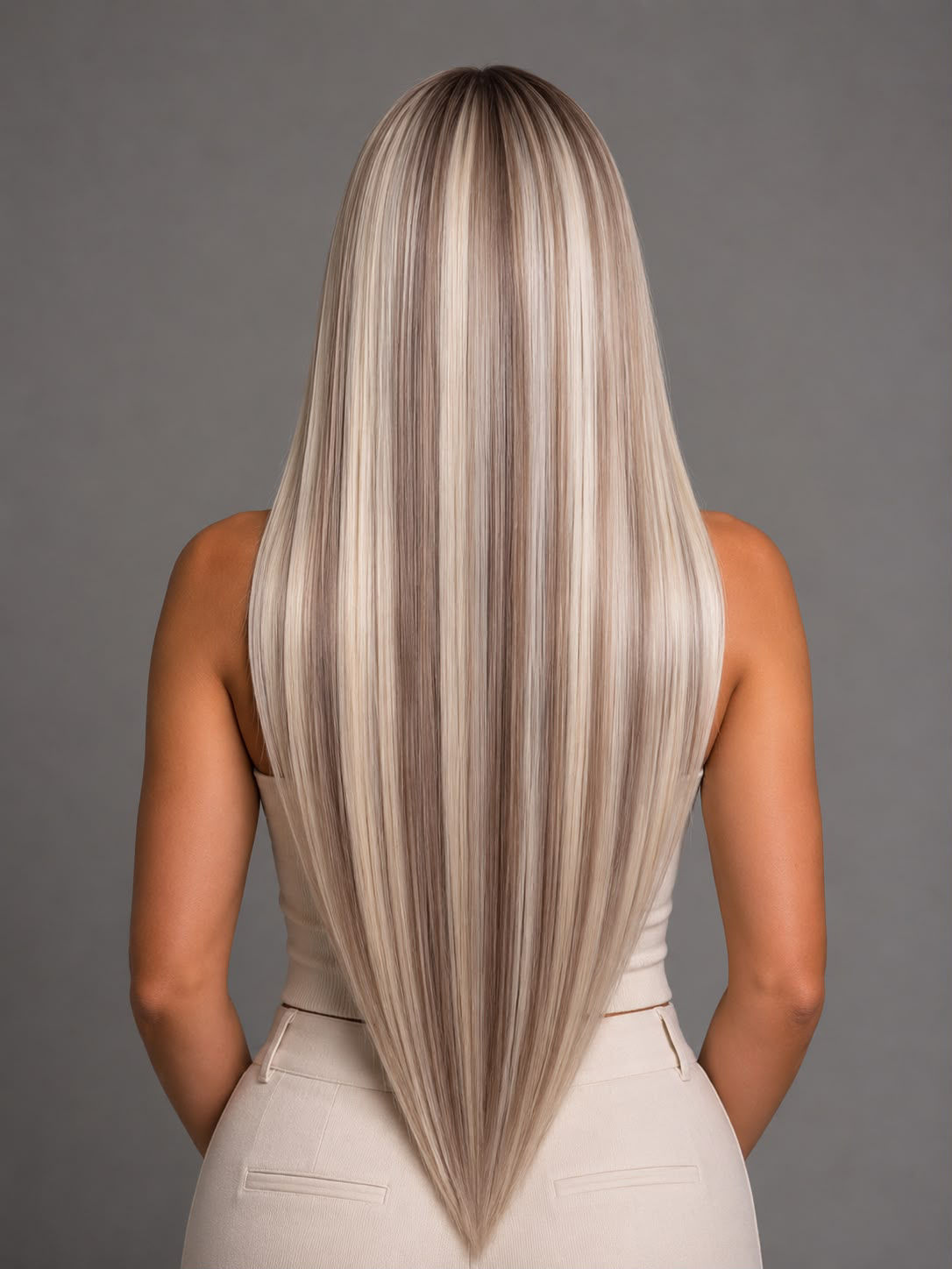 Winter Pearl #P9/60A (Icy Blonde & Silver Tones) 25g Tape Hair Extensions