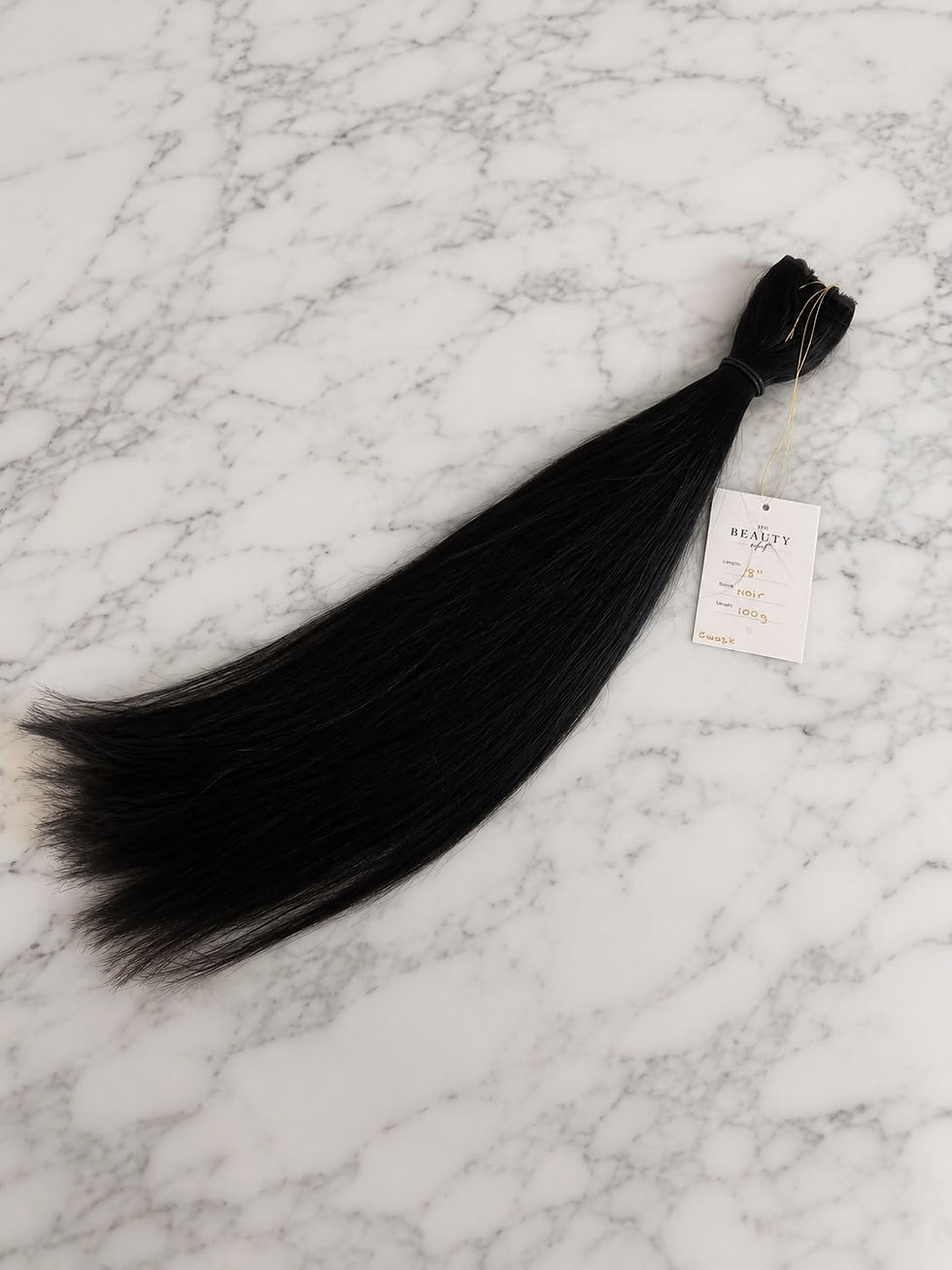 Thumbnail: Noir #1 (True Jet Black) - 25g Invisible Tape Hair Extensions 