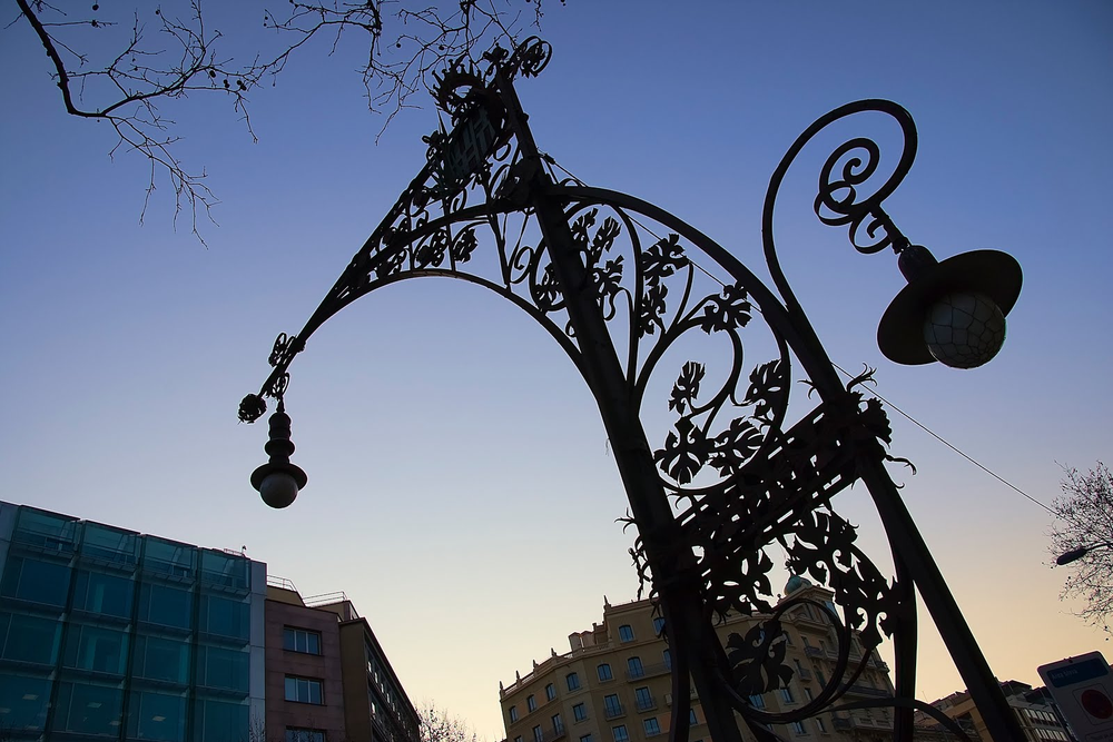Las farolas del Paseo de Gracia