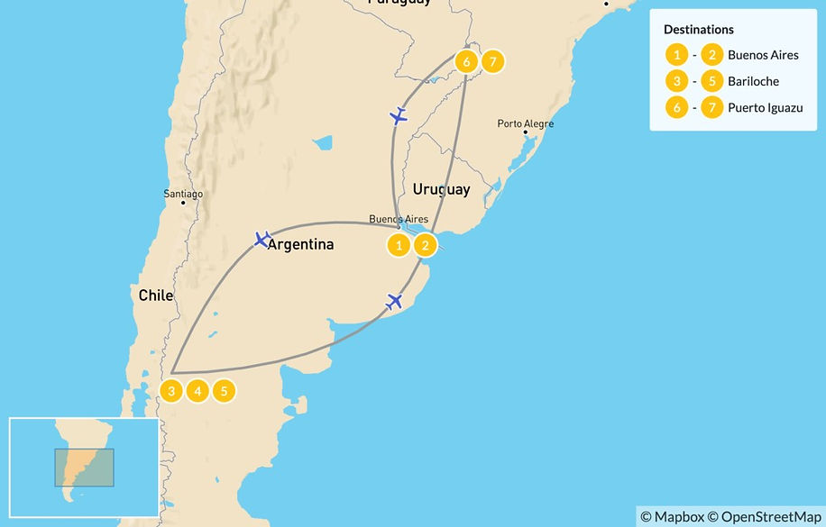 Buenos Aires, Iguazú y Bariloche