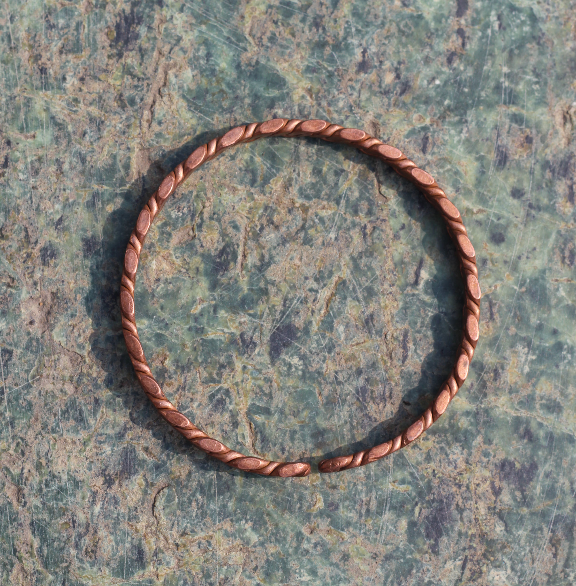 Viking-Style Copper Upper-Arm Bangle – Ancient Empowerment