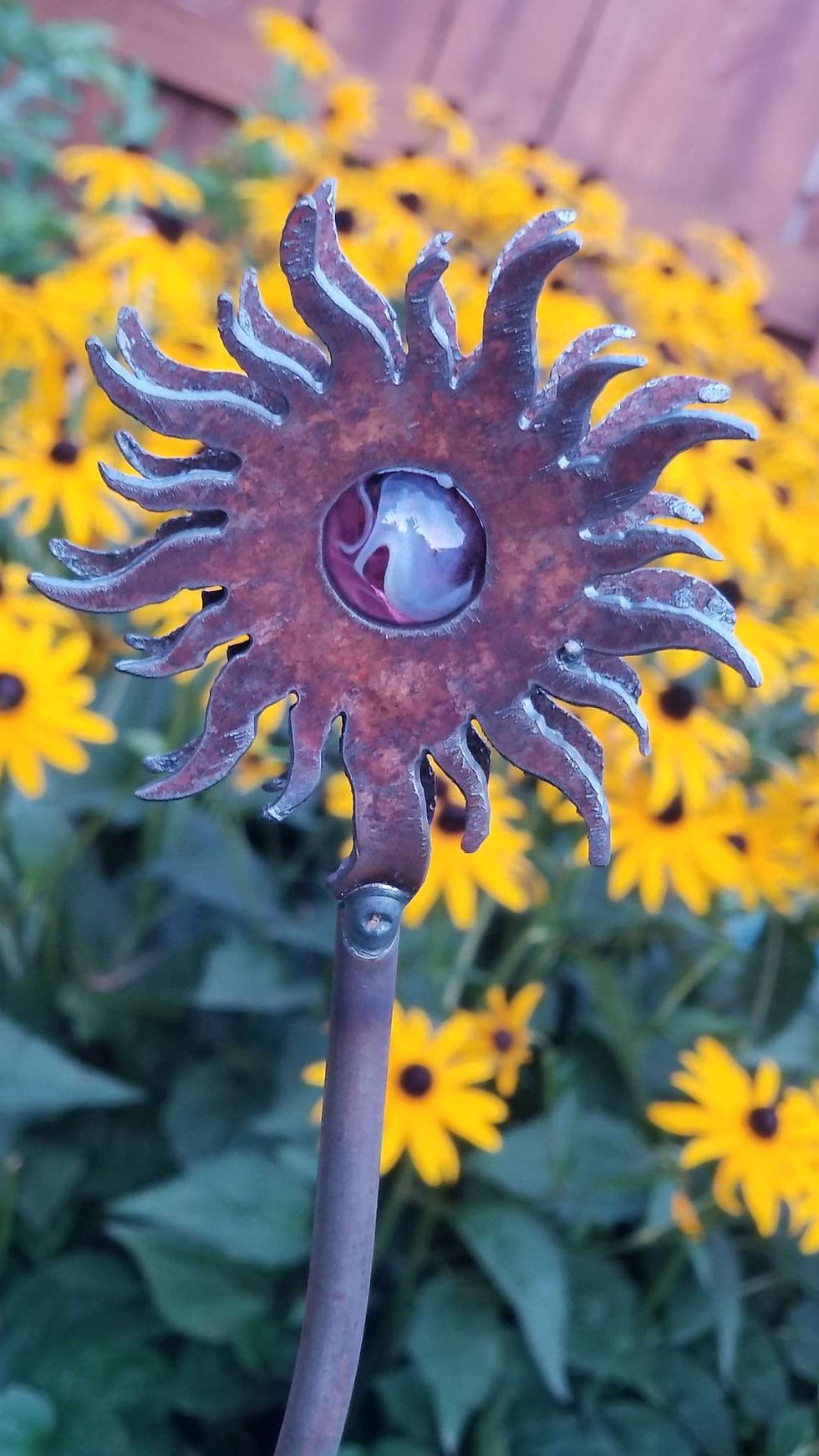 Thumbnail: Rusty Sun Garden Stake