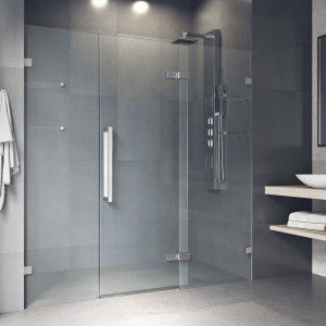5ft x 79" frameless fixed showerdoor SN