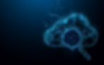 Graphic of cloud with a magnifying glass and tech pattern to show full audit trails in Univerus Assets