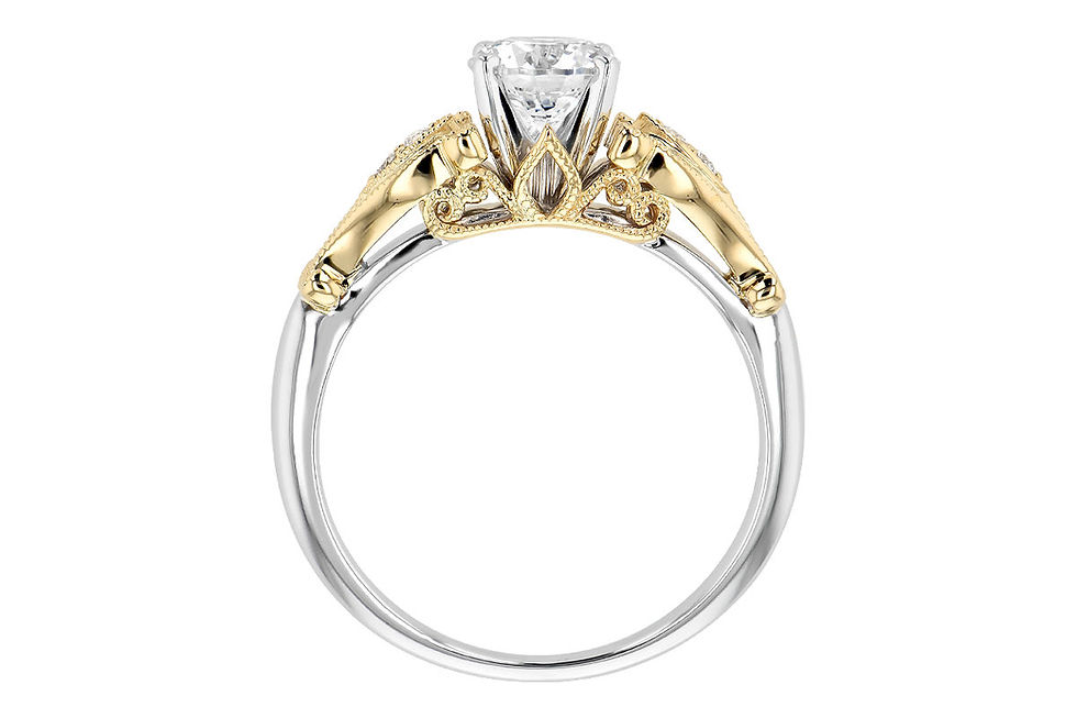 Thumbnail: Two-Tone Vintage Inspired Semi-Mount