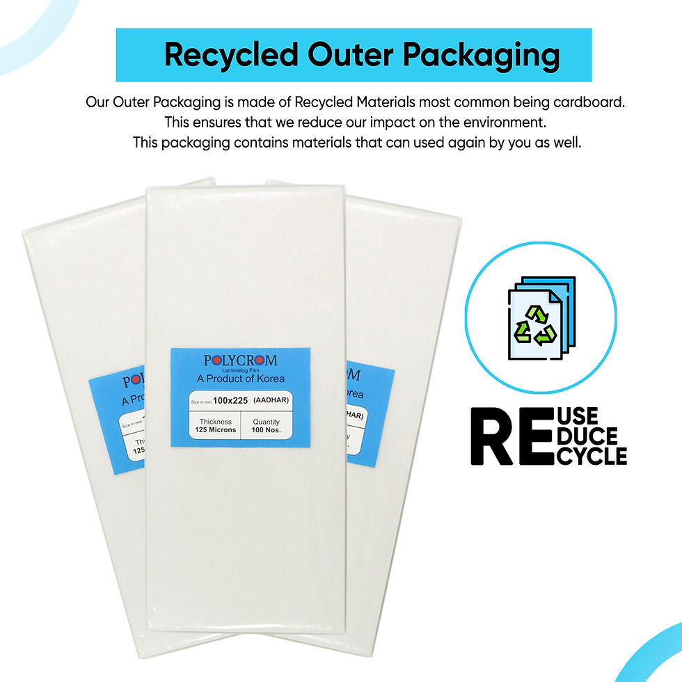 Thumbnail: Polycrom Korean Aadhar Card Size Ultra Glossy Clear Thermal Lamination Pouch
