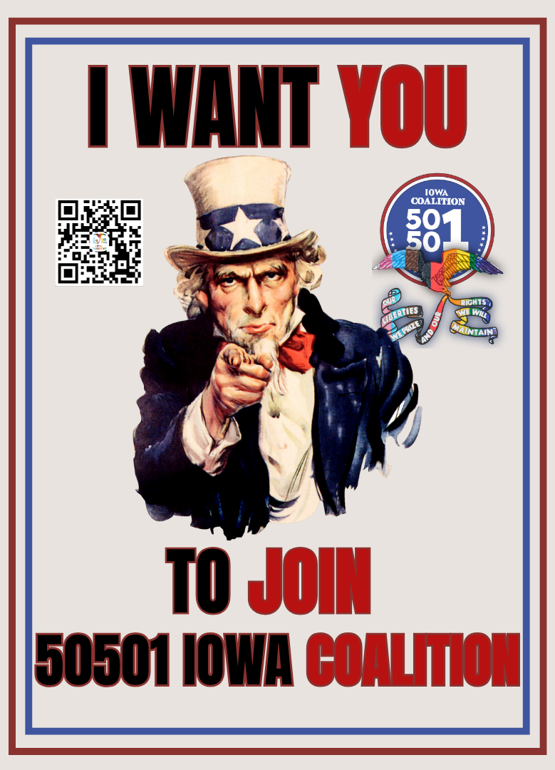 i want you propaganda poster for Iowa Coalition