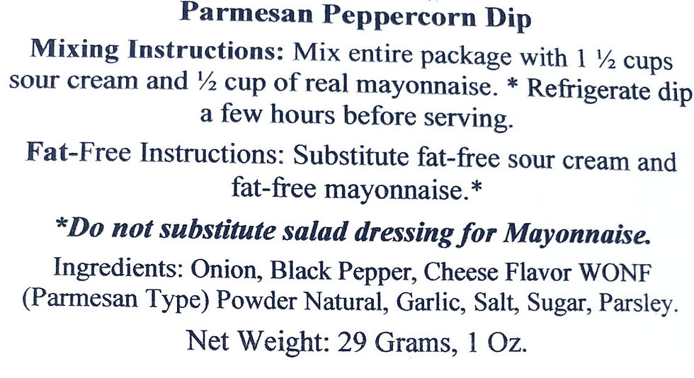 Thumbnail: Parmesan  Peppercorn Dip