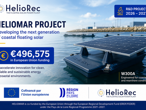 HELIOREC Secures €496,575 in European Union Funding to Accelerate the Future of Coastal Floating Solar