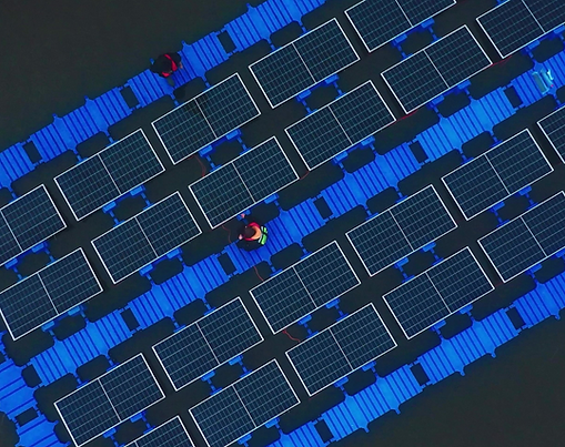 Oostende floating solar power plant