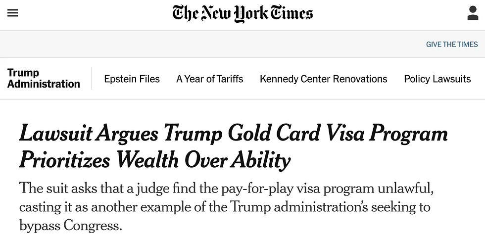 https://www.nytimes.com/2026/02/03/us/politics/trump-gold-card-visa-lawsuit.html