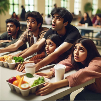 Estudiantes con hambre
