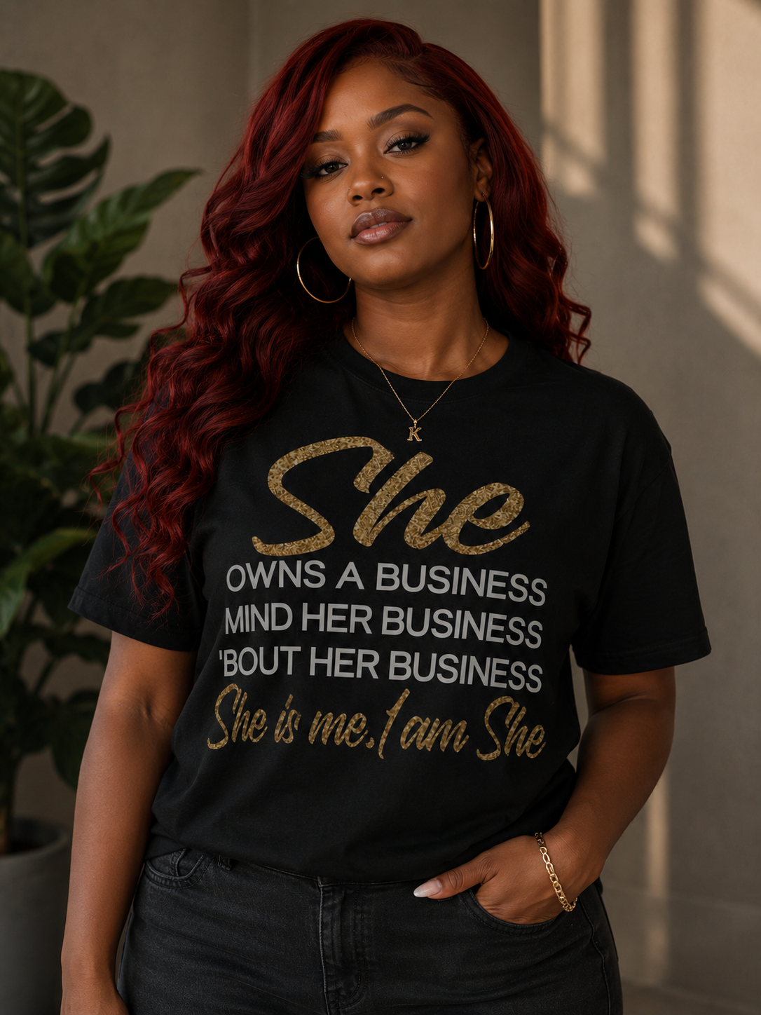 She Is Me Statement Tee