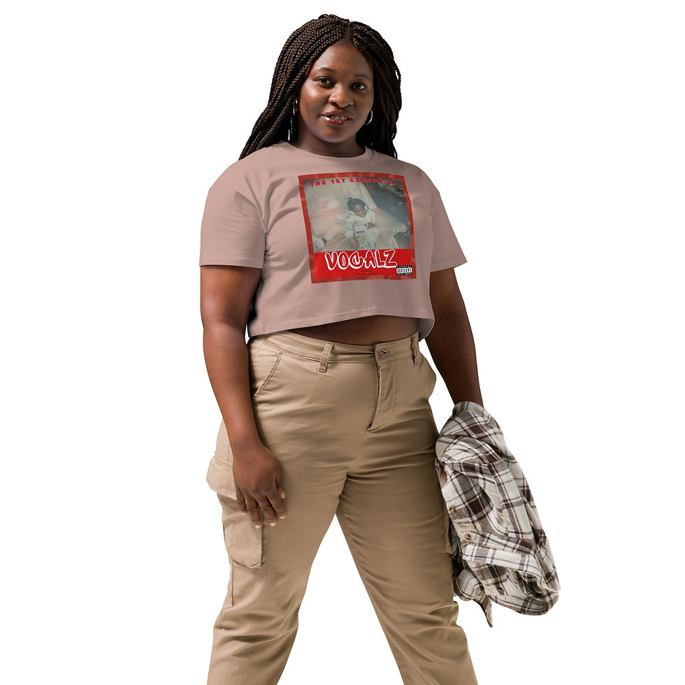 Thumbnail: The 1st Coming of Vocalz EXCLUSIVE MUSIC MERCH Women’s crop top