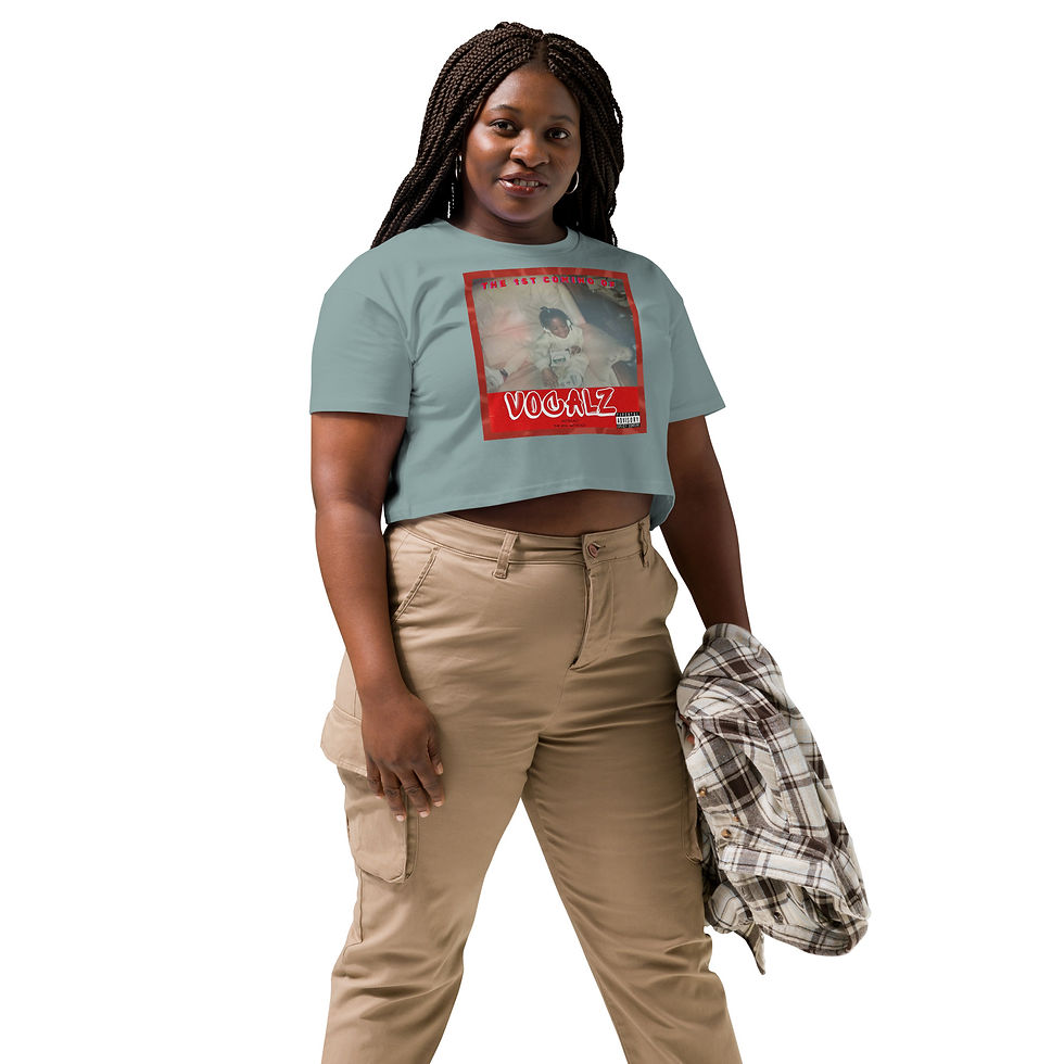 Thumbnail: The 1st Coming of Vocalz EXCLUSIVE MUSIC MERCH Women’s crop top