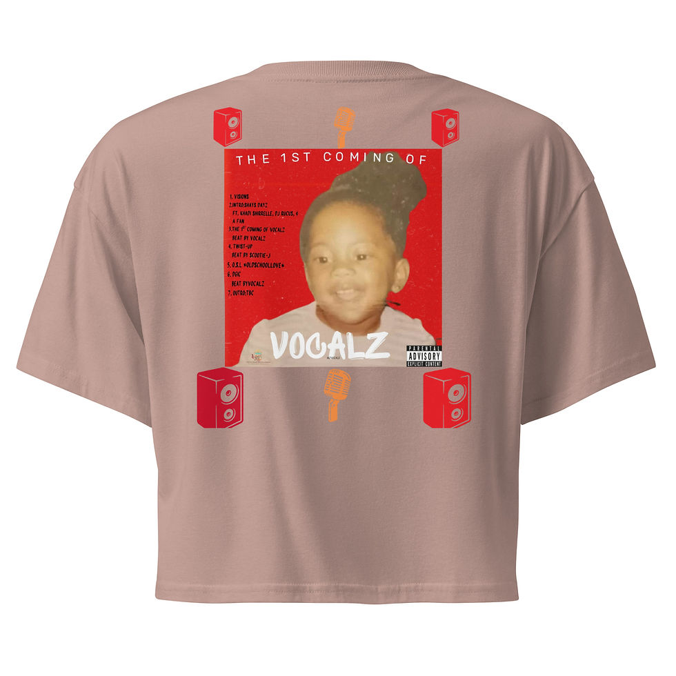 Thumbnail: The 1st Coming of Vocalz EXCLUSIVE MUSIC MERCH Women’s crop top
