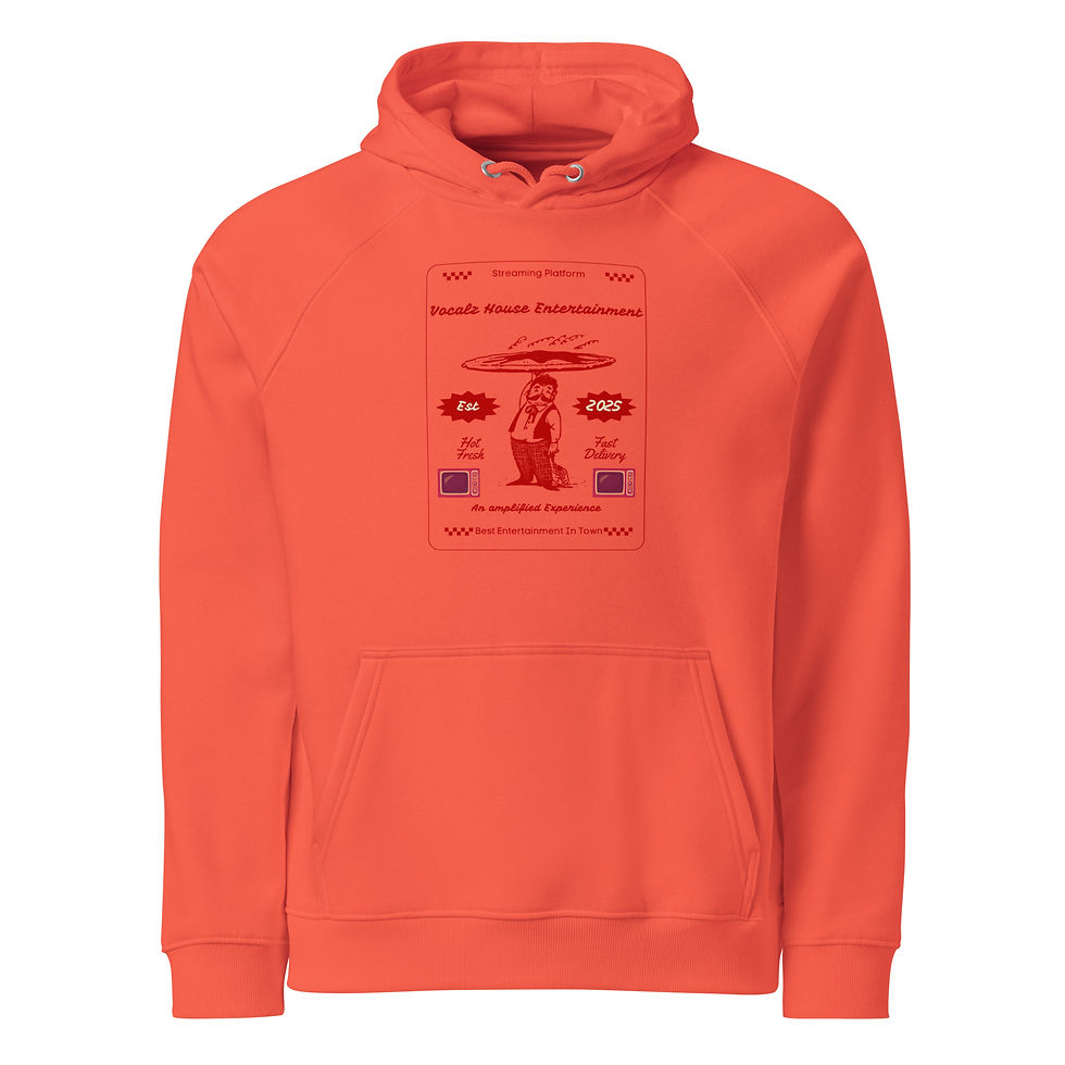 Thumbnail: VHE Hot & Ready Unisex eco raglan hoodie