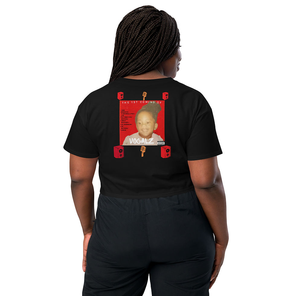 Thumbnail: The 1st Coming of Vocalz EXCLUSIVE MUSIC MERCH Women’s crop top