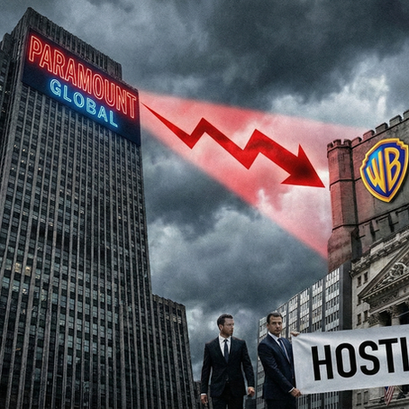 Media War Explodes: Paramount Challenges Netflix with $108B Hostile Takeover Bid for Warner Bros.
