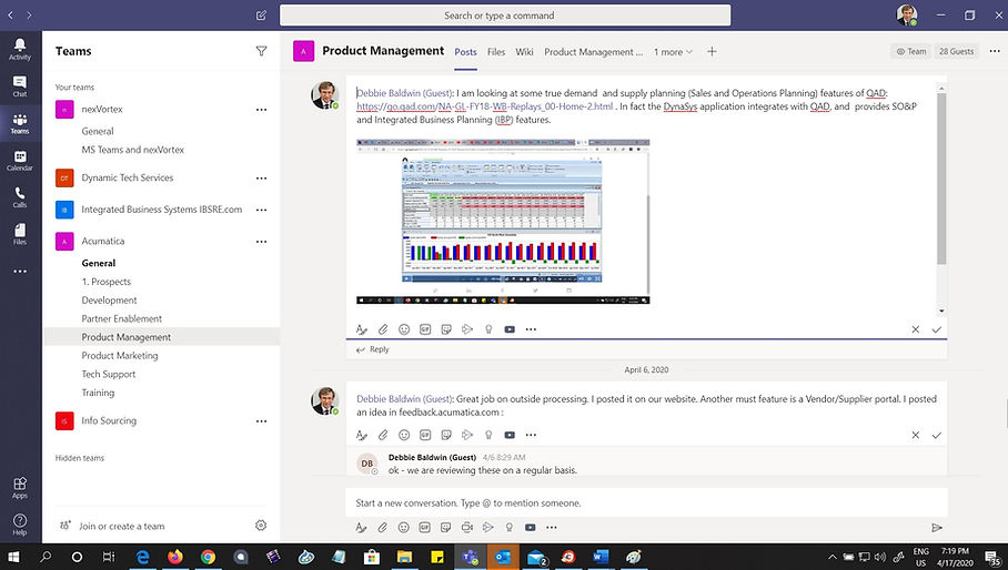 Acumatica Manufacturing enhancement S&OP