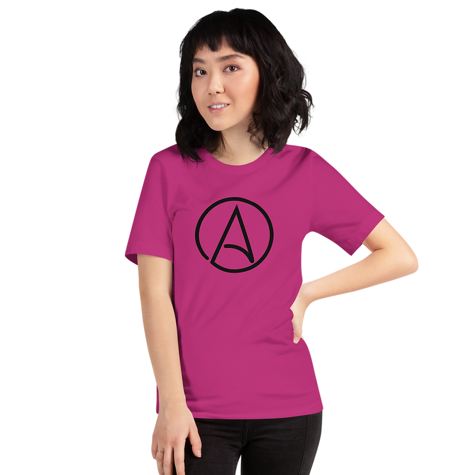 Thumbnail: Atheist Symbol Short-Sleeve Unisex T-Shirt