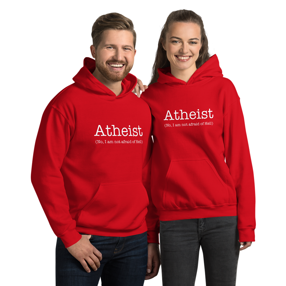 Thumbnail: Atheist Not Afraid of Hell Unisex Hoodie