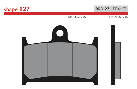 B3127 Brake Pads - G017 - FA145/236