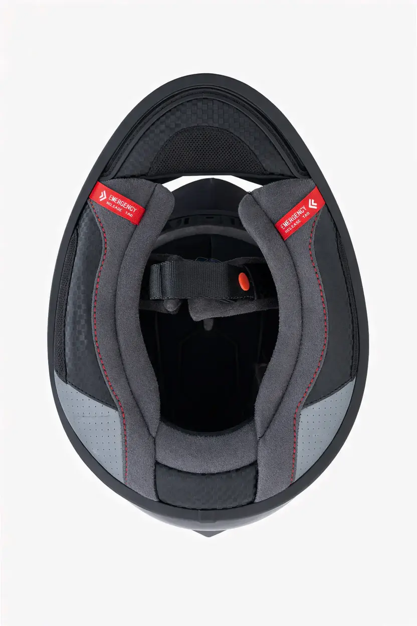 Thumbnail: SGI Phantom Carbon Fibre Motorcycle Helmet