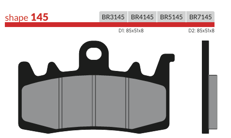 B4145 Brake Pads - G328 - FA630