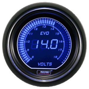 Volt Gauge 52mm Blue/Red Digital Display 216EVOVO