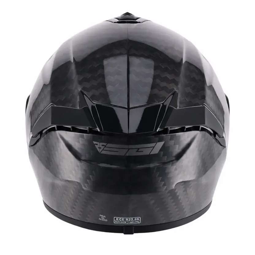 Thumbnail: SGI Phantom Carbon Fibre Motorcycle Helmet