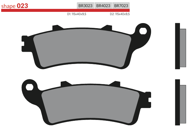 B4023 Brake Pads - G178 - FA261