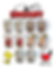 Kit 10 Canecas Snoopy Polímero Plástico 350ml