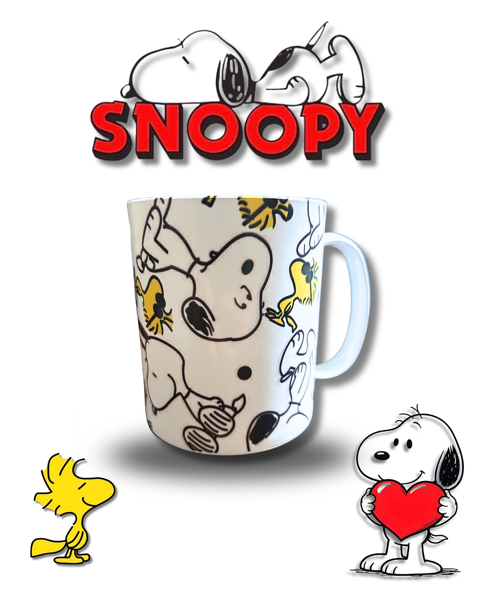 Miniatura: Kit 10 Canecas Snoopy Polímero Plástico 350ml