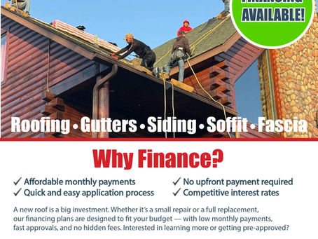 Financing Available - Grade A Roofing & Exteriors, Springfield, MO
