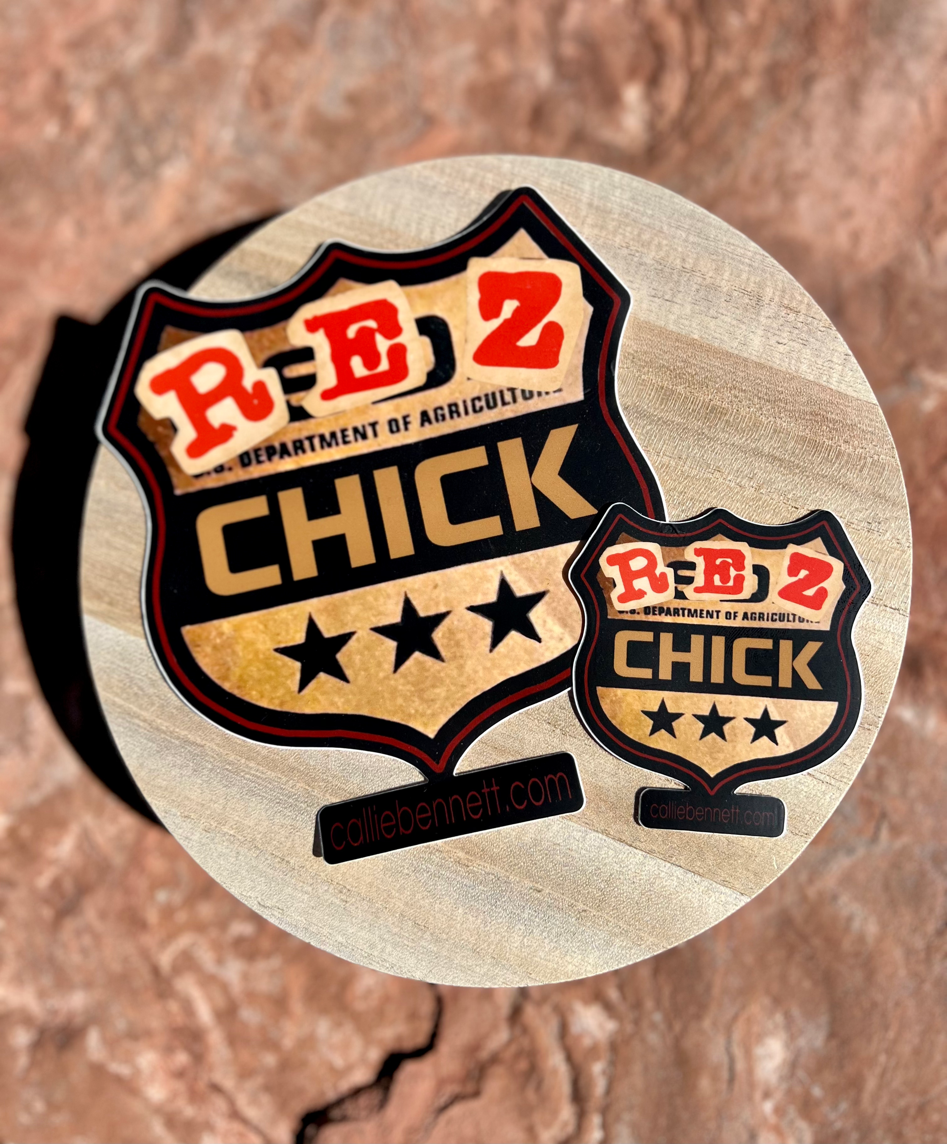 3" Rez Chick Stickers/Bumper Decals