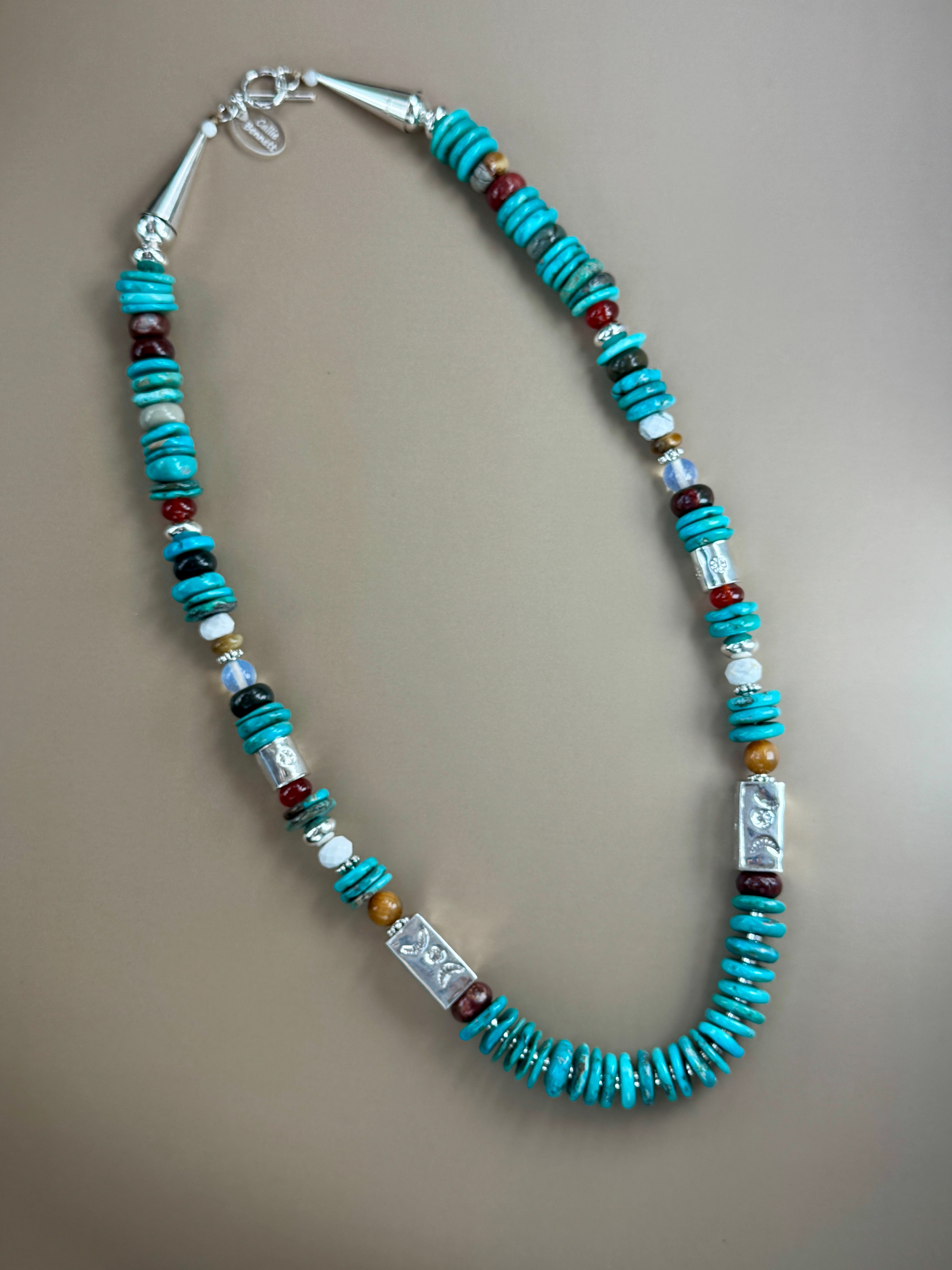 Men's/Women's Multi Colored Sterling Turquoise Necklace