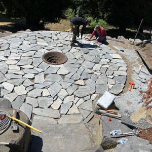 Landscaped Garden and Stone Patio