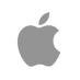 Grey Apple Icon