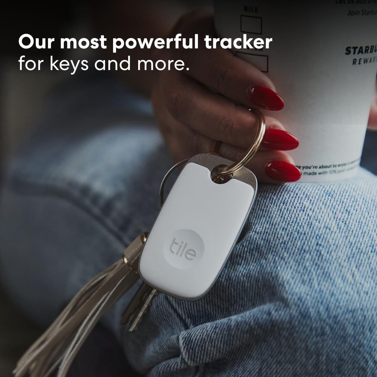 Tile Pro (2022) Bluetooth Item Finder, Pack of 2, 120 m Finding Range, Compatib