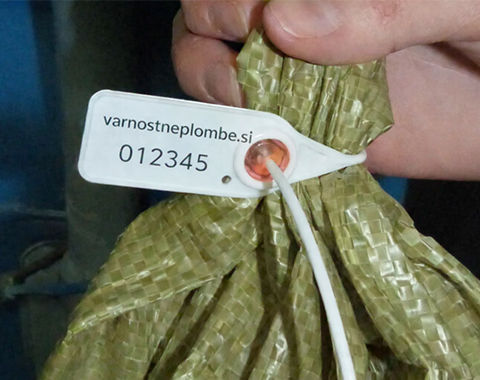 Plastična varnostna plomba vezica za vreče tovornjake zaboje števce