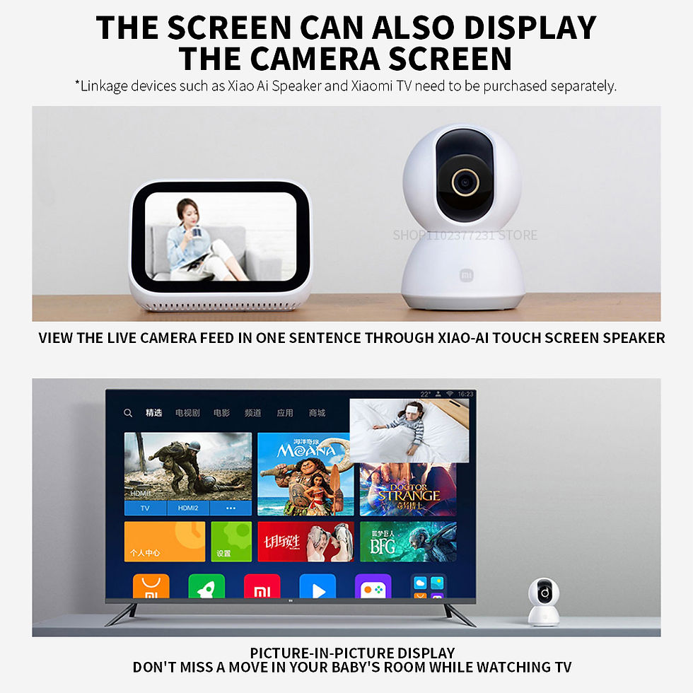 Thumbnail: Original Xiaomi Smart Camera 2K 1296P HD 360 Angle Indoor Baby Security Monitor 