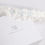 Thumbnail: Ruched embroidered tulle bridal garter with scalloped edge embellished with crystals and pearls