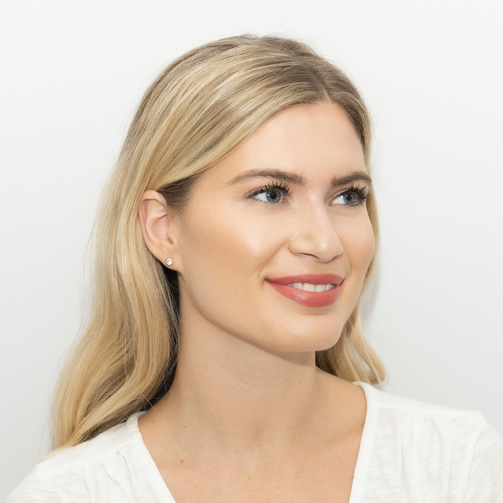 Thumbnail: Gold Solitaire Stud Earrings