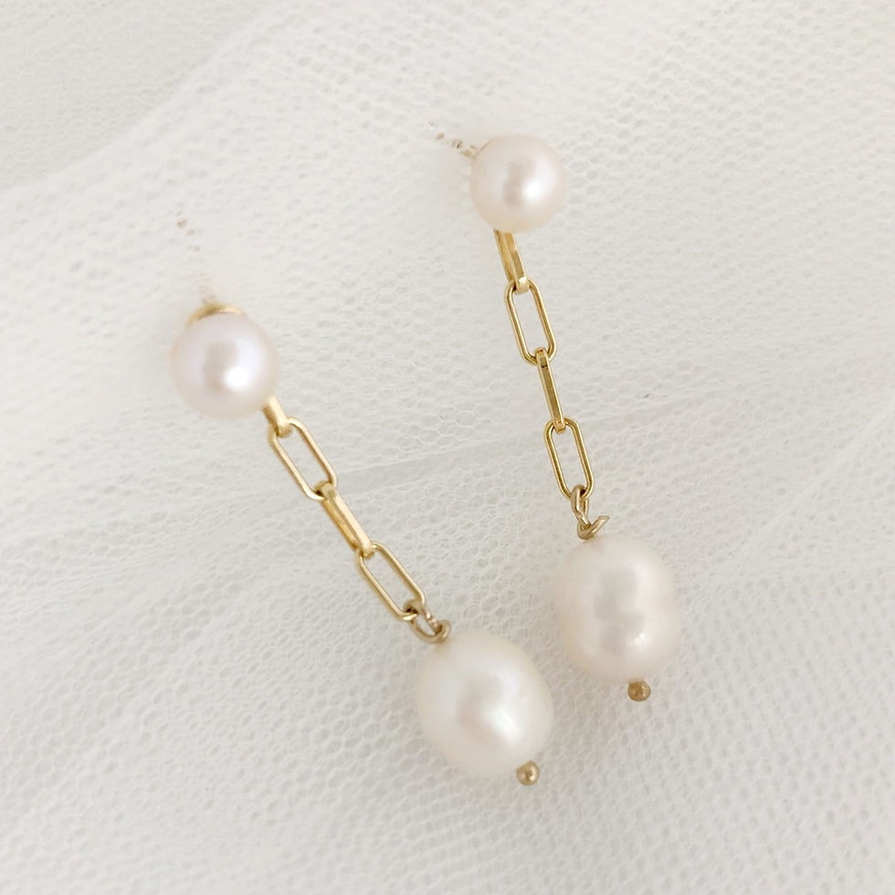 2.5 Inch Gold Clip-On Crystal & Faux Pearl Drop Earrings – Vintage Style, Non-Pierced