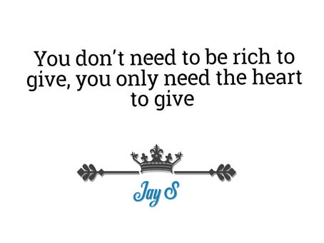 Give from the heart!